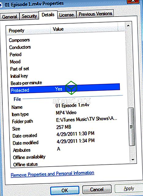 Windows 10: Controleren of een video- of muziekbestand met DRM is beveiligd