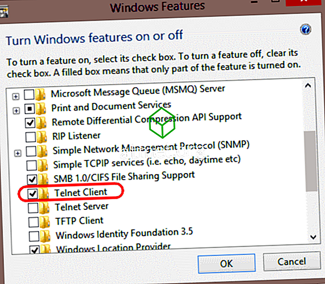 Cómo instalar Telnet en Windows 10